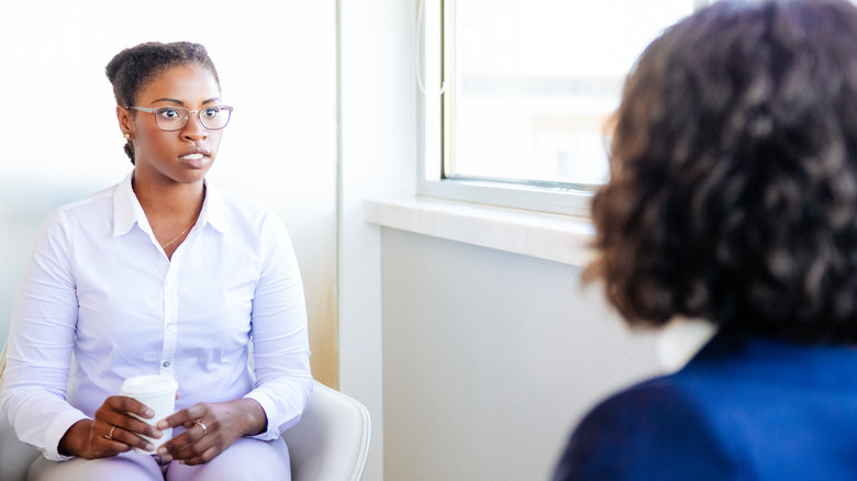 Woman in meeting