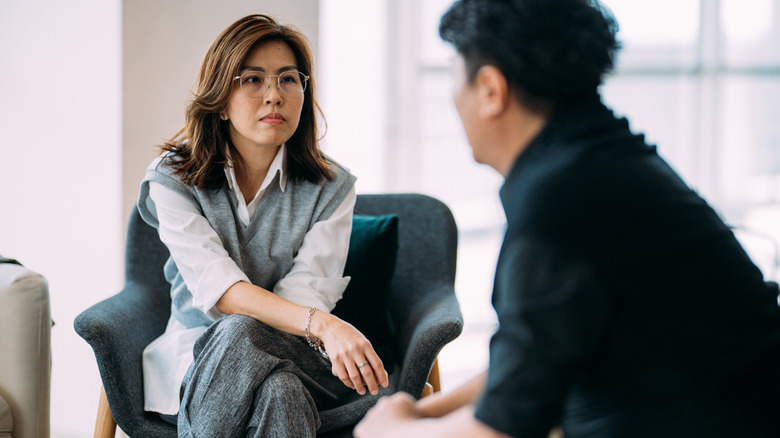Person in therapy
