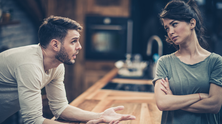 couple talking