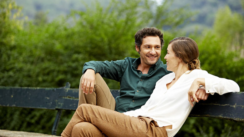 couple on bench