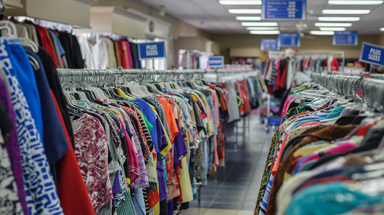 Clothes at Goodwill