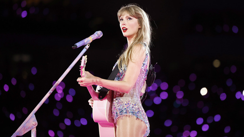 Swift performing at The Eras Tour
