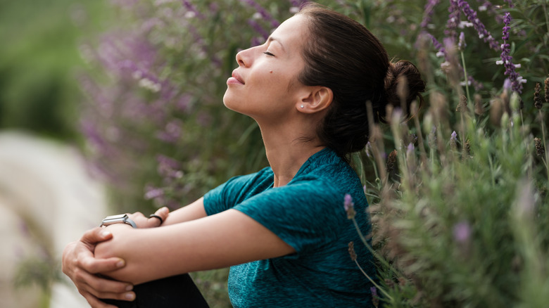 Woman relaxing